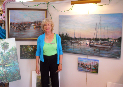 Lee Gormanc Smith at Tropic Art and Frame in Vero Beach, March 2011