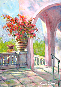 Ringling Museum Bougainvillea and Lady