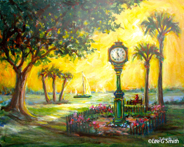 Clock at Riverview Park, Sebastian FL