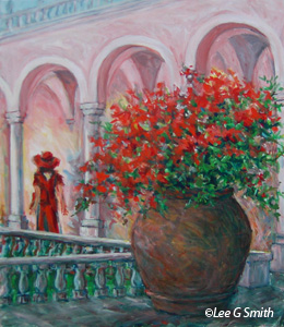 Lady in Red at the Ringling
